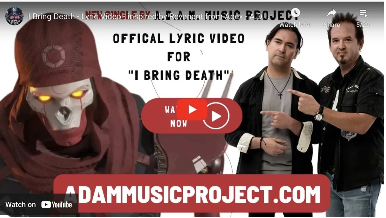 I Bring Death – Lyric Video – Inspired by Revenant from Apex – A.D.A.M. MUSIC PROJECT