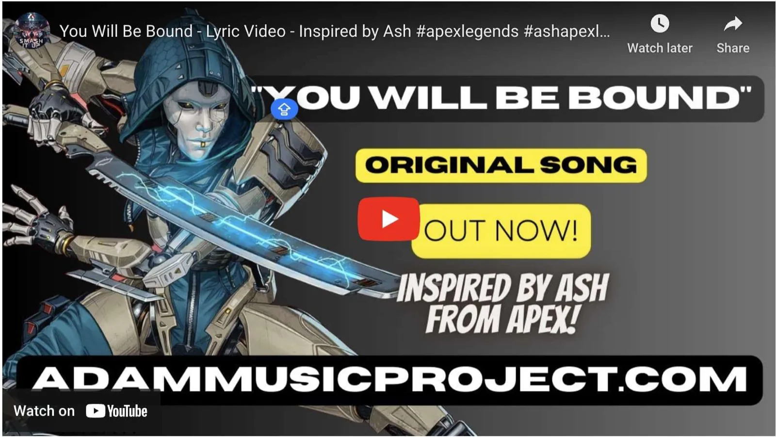 You Will Be Bound – Lyric Video – Inspired by Ash – ADAM MUSIC PROJECT