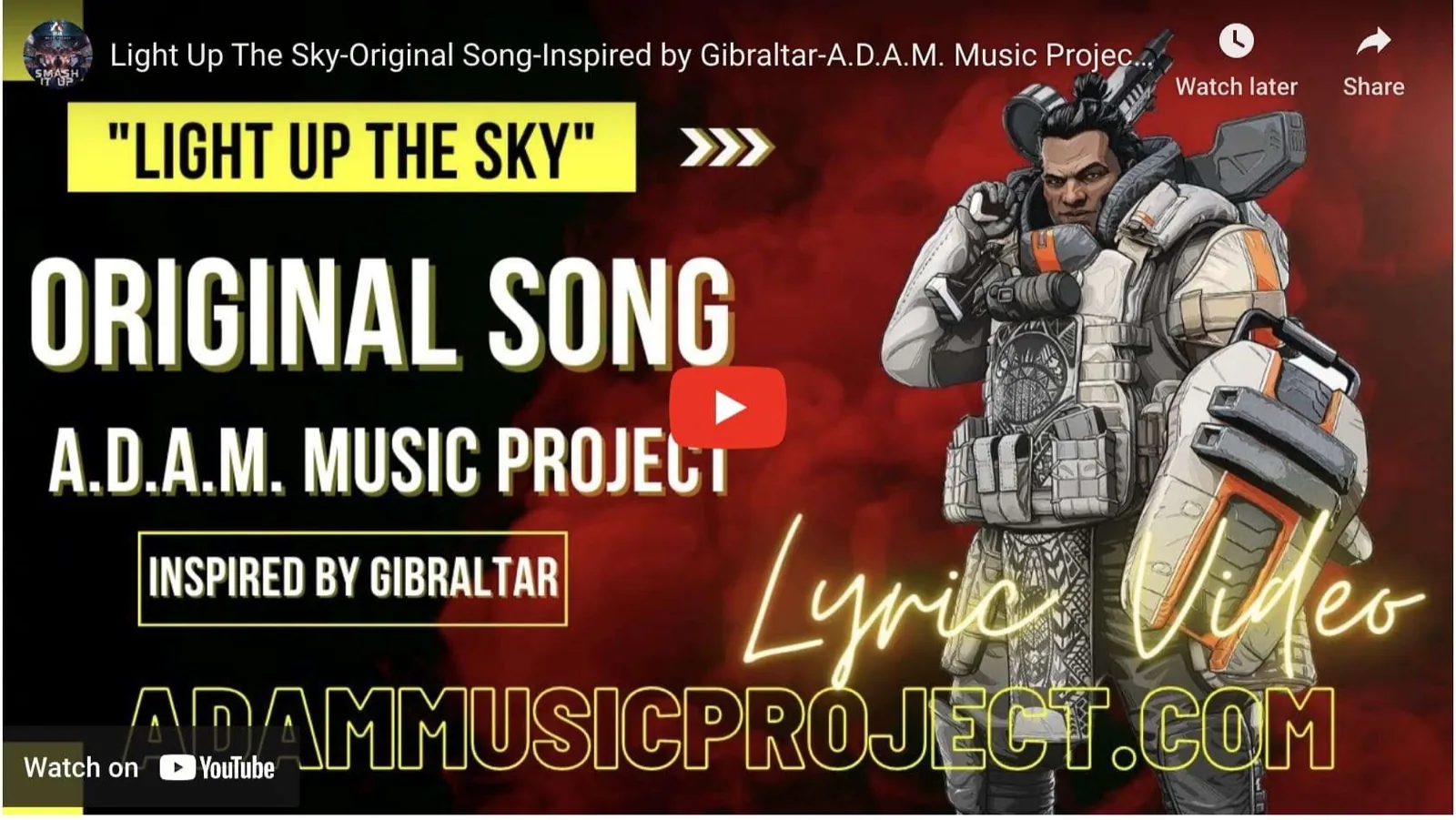 Light Up The Sky-Original Song-Inspired by Gibraltar-A.D.A.M. MUSIC PROJECT