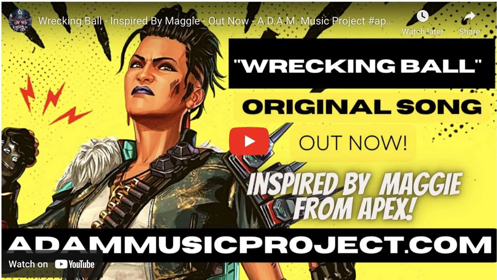 Wrecking Ball – Inspired By Maggie – Out Now – A.D.A.M. Music Project