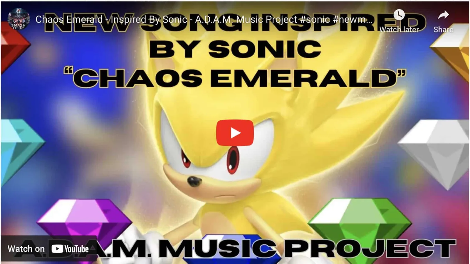 Chaos Emerald – Inspired By Sonic – A.D.A.M. MUSIC PROJECT