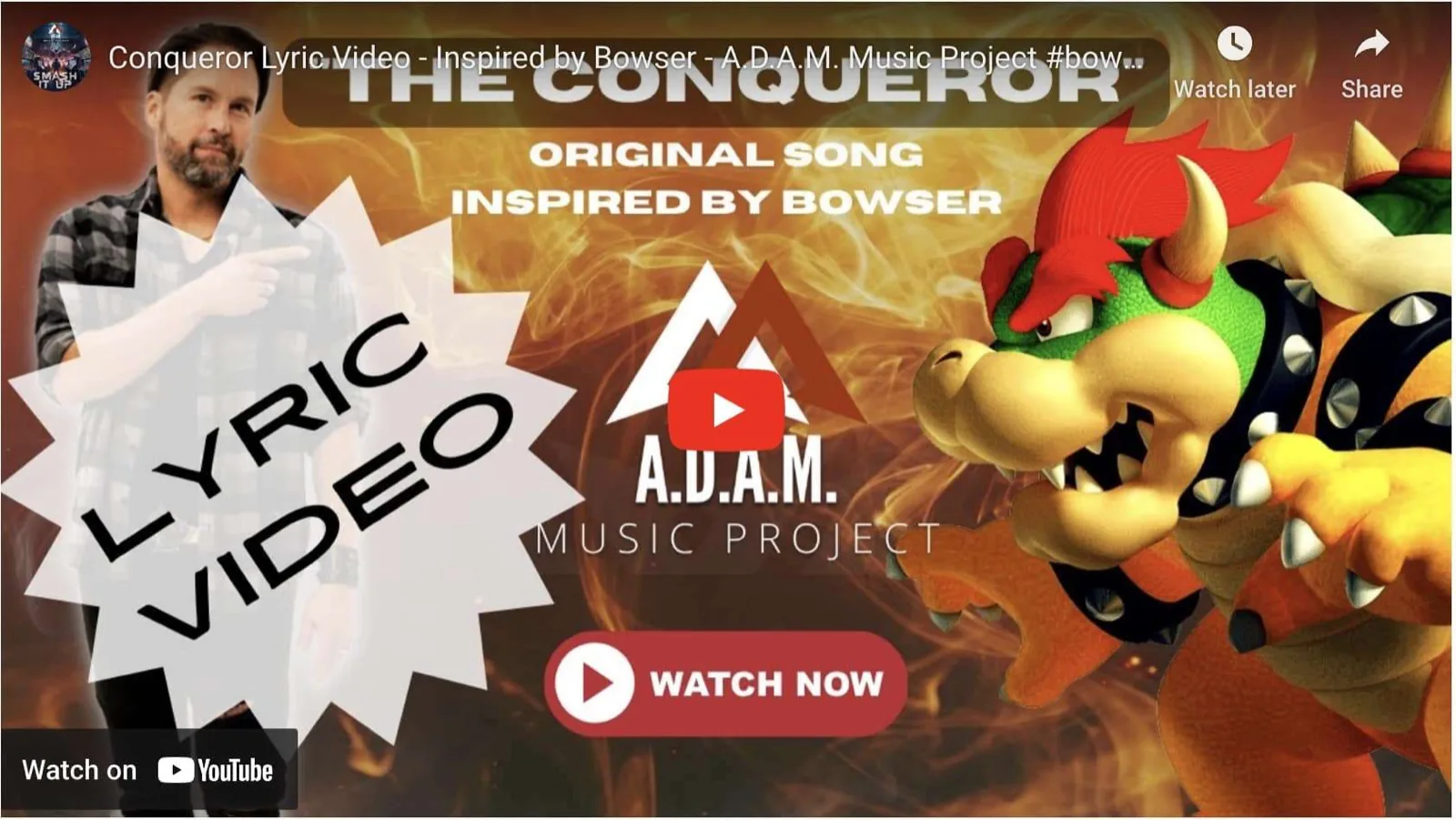 Conqueror – Lyric Video – Inspired by Bowser – A.D.A.M. MUSIC PROJECT