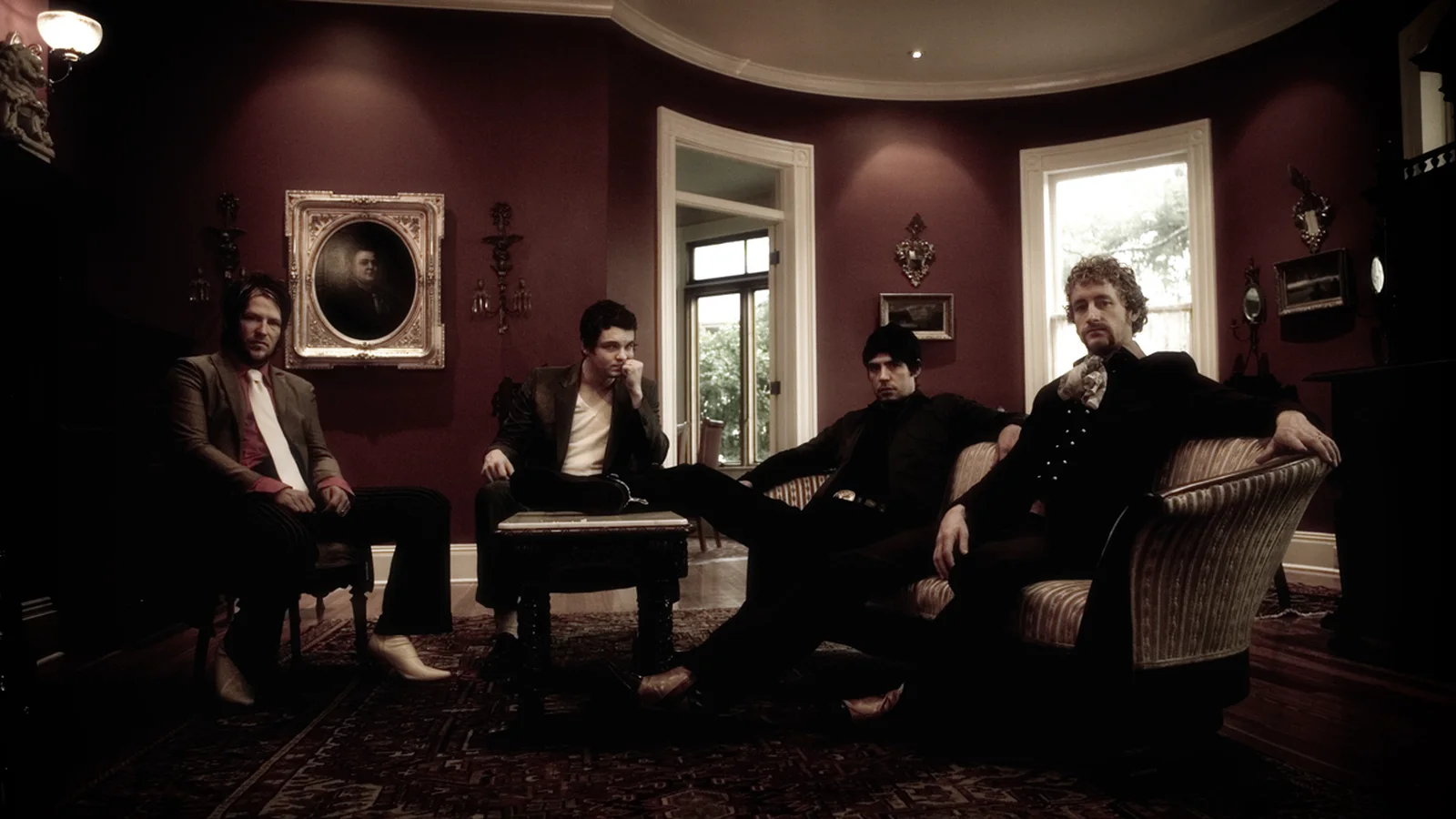 Soular — Marsh, Jared Ashcraft, Ian Byrd and Brian Lee — photographed in a sitting room